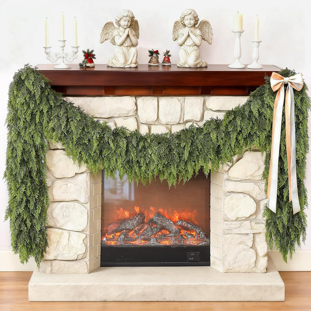 6ft 1pcs artificial christmas cedar garlands for home, main product view