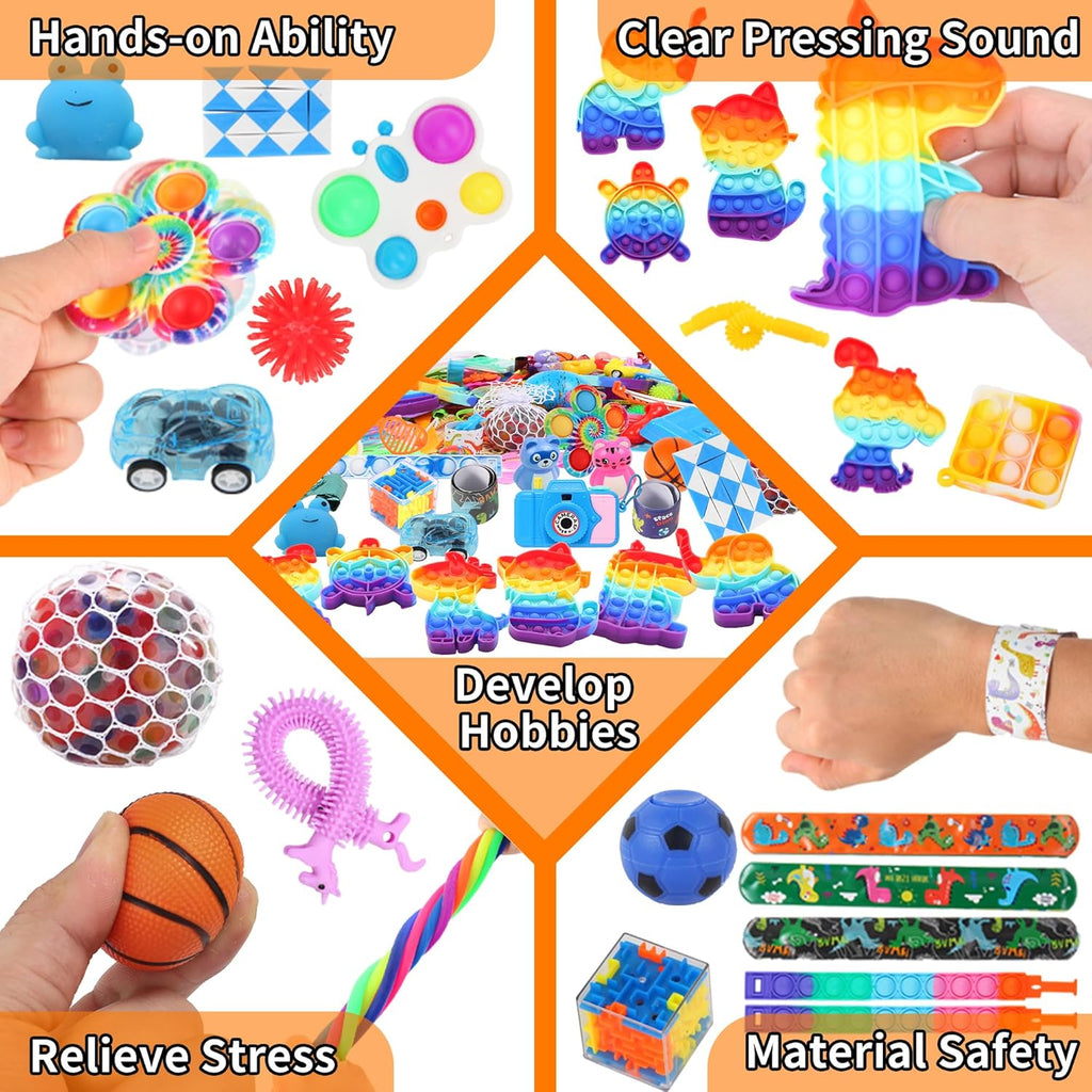 1000 Pcs Party Favors for Kids, Fidget Toys Bulk, Birthday Gift Toys, Fidgets Stocking Stuffers, Treasure Box Birthday Party, Goodie Bag Stuffers, Carnival Prizes, Pinata Filler Stuffers for Classroom
