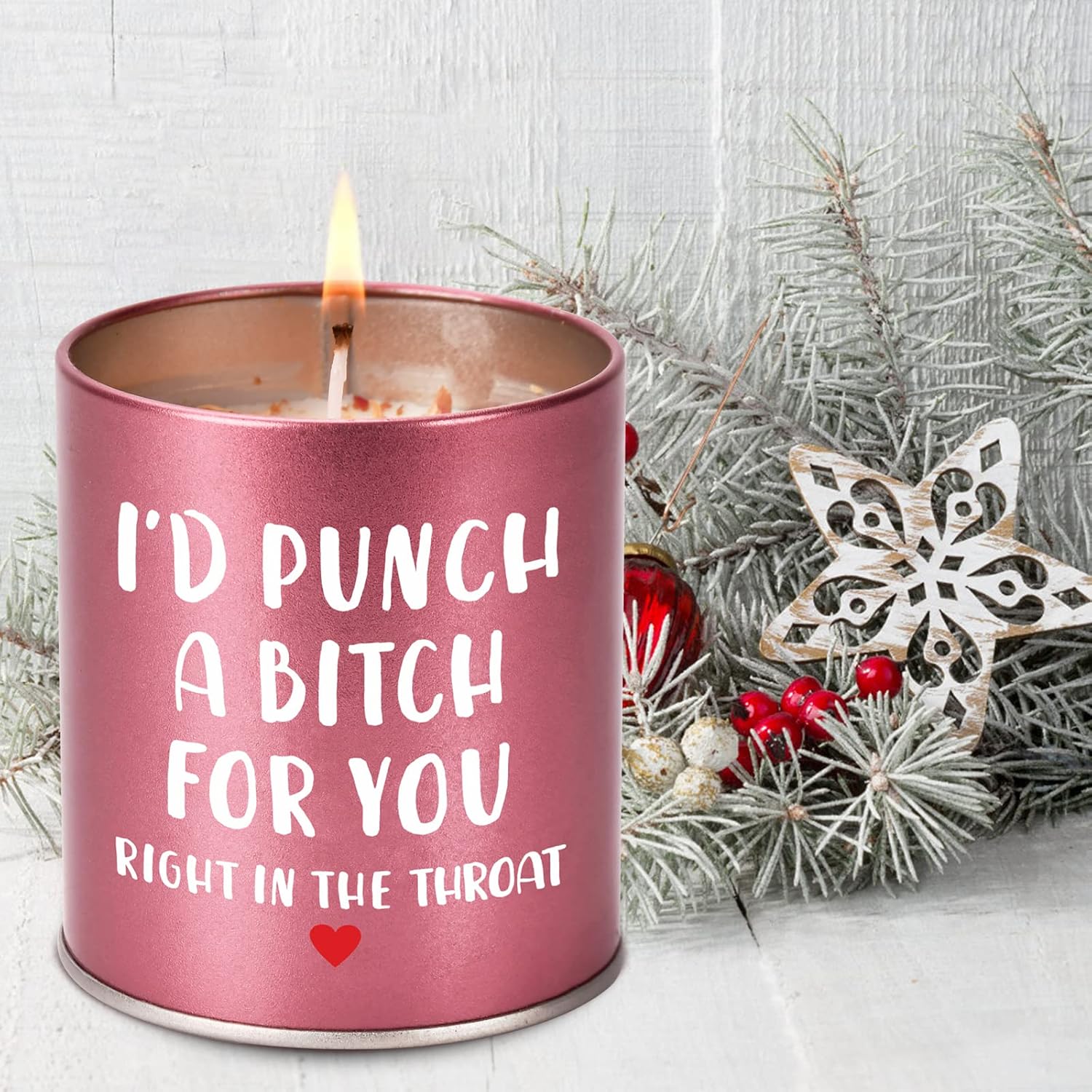 Christmas Birthday Gifts for Women Scented Candle, Valentines Day Gifts for Girlfriend Her, Mothers Day Gift for Mom Wife Sister Friendship White Elephant Stocking Stuffers Presents Funny Ideas Gift