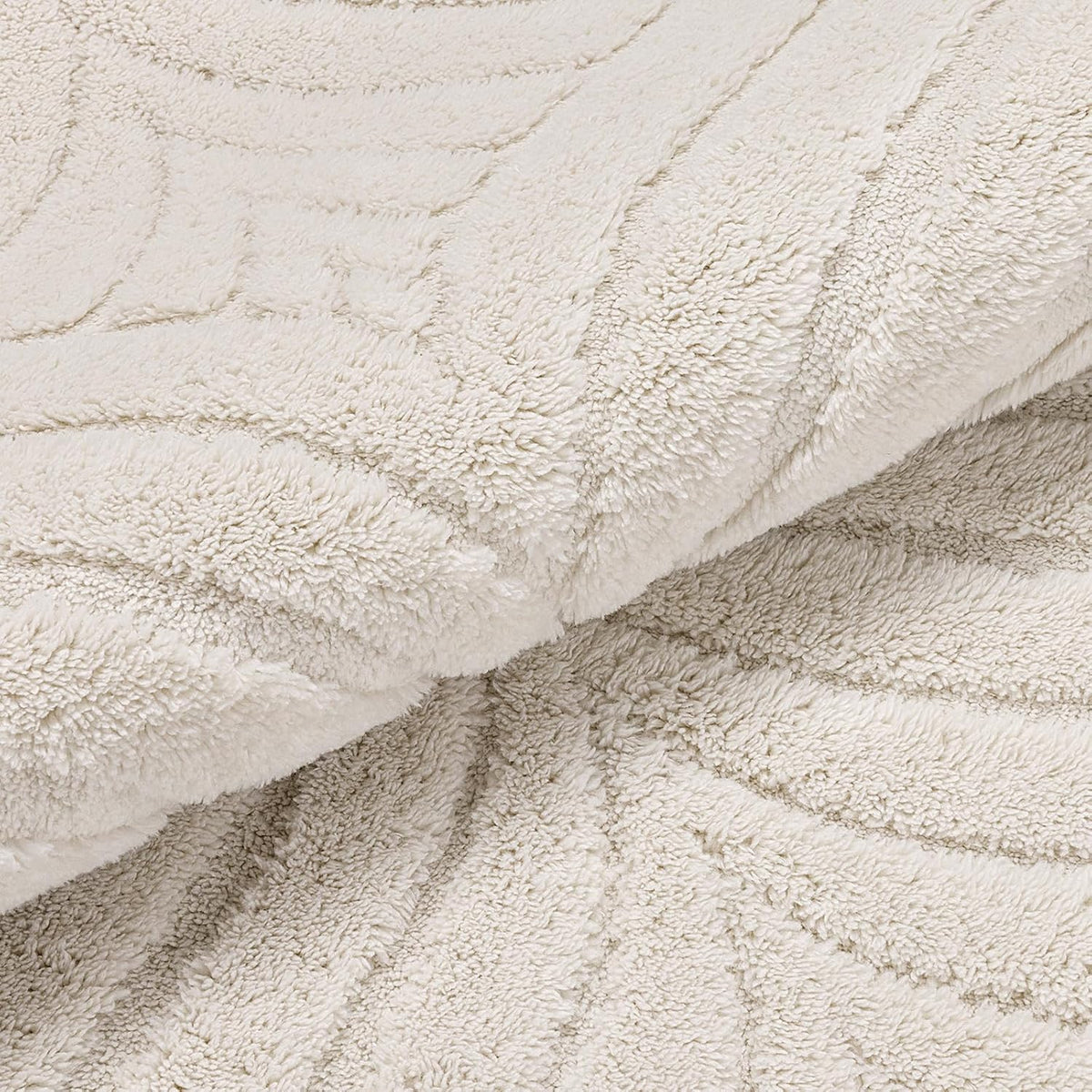 SHACOS Soft Cozy Fluffy Area Rugs 9'x12' for Living Room, Beige