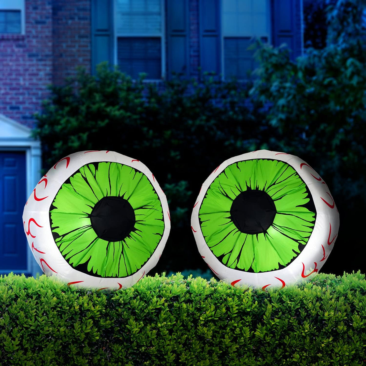 Joiedomi 2 Pack Halloween Inflatables Large Set of Eyes Decoration Blow Ups G...