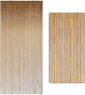 minimalist natural wooden beaded curtain - durable wood, main product view