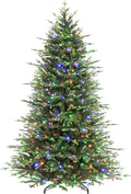 hykolity 7.5 ft prelit christmas tree with realistic, main product view