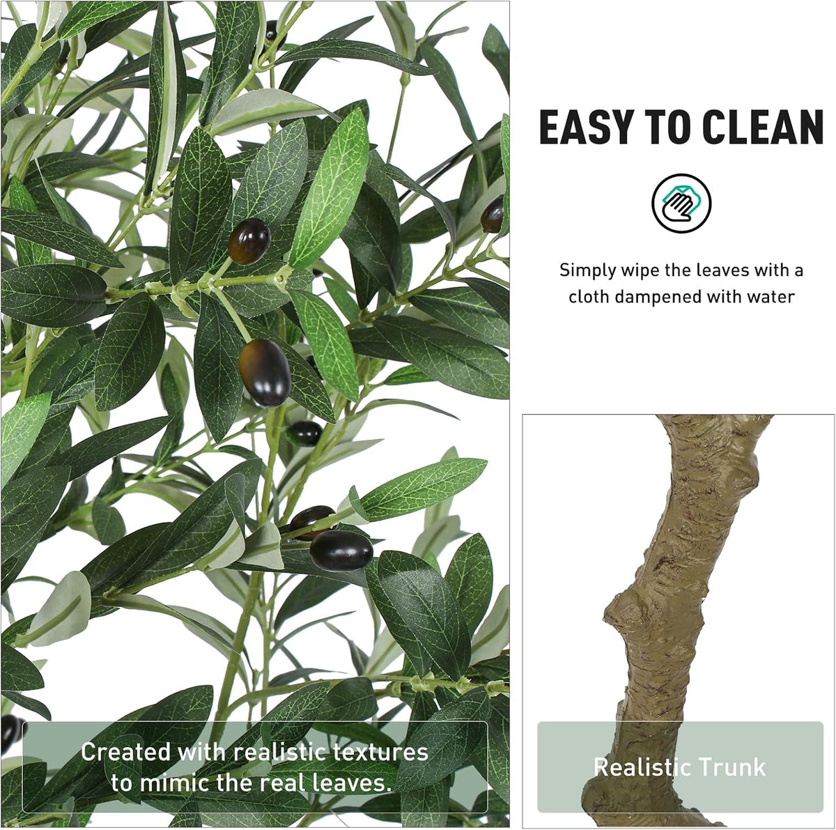 faux olive tree 8ft, large realistic silk olive on a desk or shelf