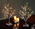 hairui pre lit tabletop snow dusted tree with, main product view