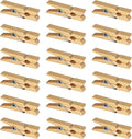 Mini Natural Wooden Clothespins, 60pcs, 1.4 Inch Photo Paper Peg Pin Craft Clips for Scrapbooking, Arts & Crafts, Hanging Photos (60pc Natural)