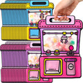 40 Pcs Goodie Bags Stuffers for Kids Birthday Goodie Bags Cartoon Snack Candy Treat Party Favor Plastic Gift Handbags Bulk with Handle for Back to School Supplies(7.2 x 8.4 Inch,Game Style)