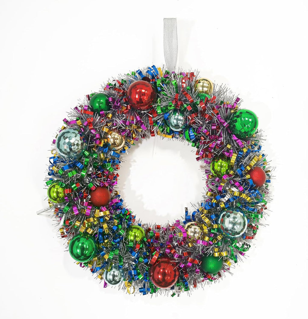16" christmas wreath for front door, christmas decoration, main product view