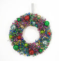 16" christmas wreath for front door, christmas decoration, main product view