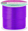 Mandala Crafts 13 Gauge Anodized Aluminum Craft Wire for Jewelry Making - 60 FT Colored Flexible Purple Wire - Bendable for Bonsai Armature Crafting Sculpting
