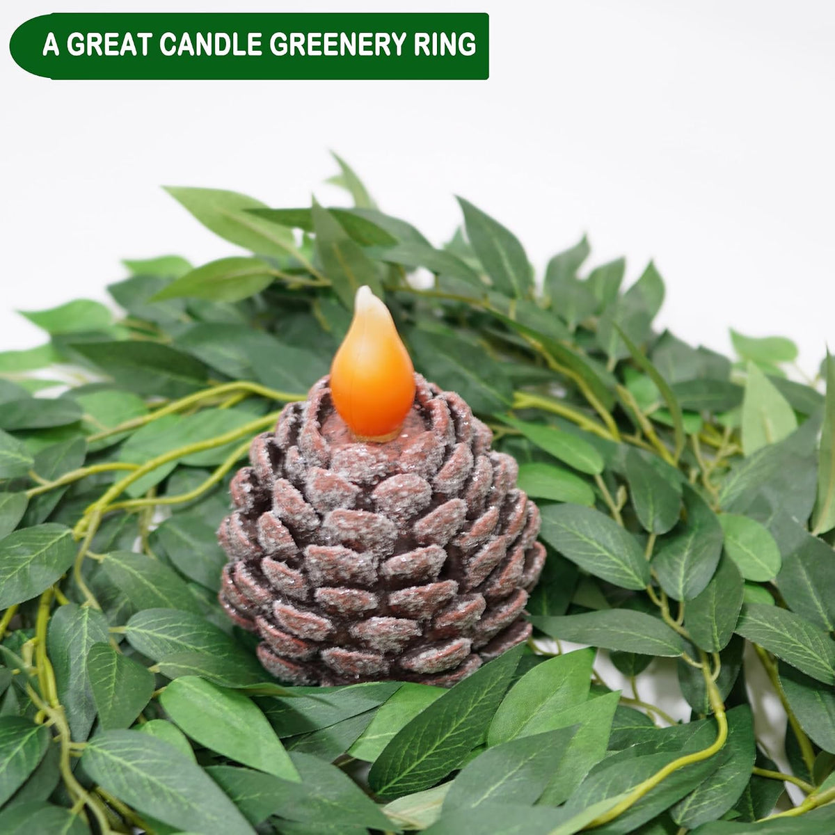 3 Strands Artificial Italian Ruscus Vines 78" Silk Italian Ruscus Greene...