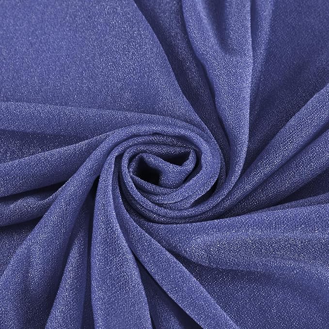 Wedding Arch Draping Fabric Navy Blue Sheer Wedding Backdrop Curtains for Party Ceremony Arch Stage Decorations 2Panels