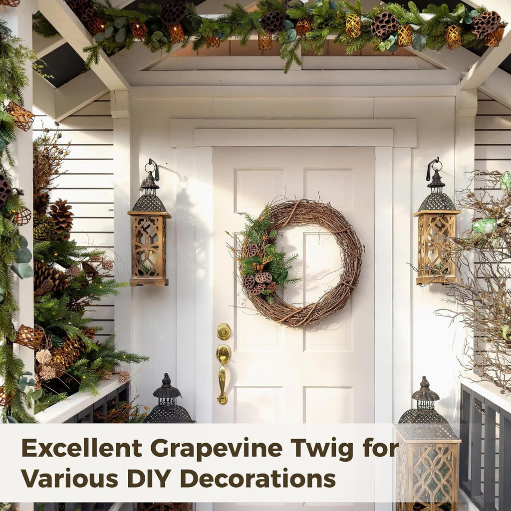 grapevine garland - diy crafts natural grapevine twig shown in use