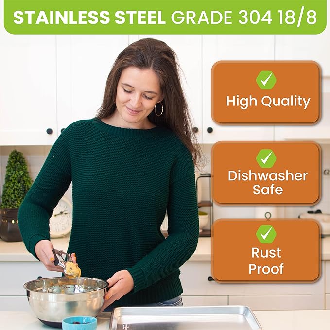 Spring Chef Medium #40 Stainless Steel Cookie Scoop for Baking - Multifunctional Cookie Dough Scoop with Trigger Release, 1.7 Tablespoon Food Scooper for Kitchen - Dishwasher Safe Melon Baller - Black