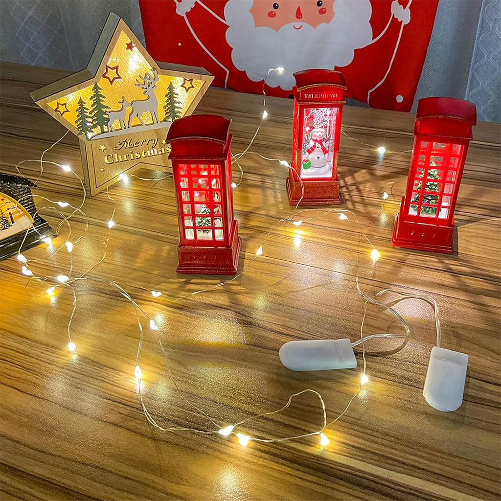Etinga 20 Pack Fairy Lights Battery Operated String Lights, 10 LED on 3.3ft Silvery Copper Wire，for Flowers Gift Box Wedding Party Christmas Decoration (Warm White, 20 Pack)