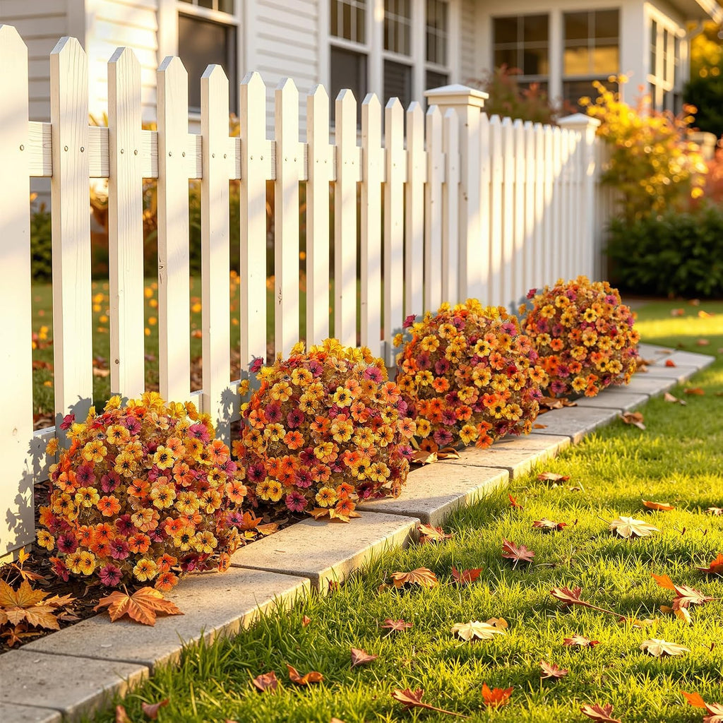 alupssuc 2pcs artificial fall topiary ball flowers for, package contents