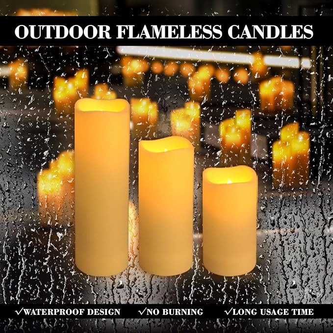 144-Pack LED Flameless Candles with Remote Control - Battery Operated, Timer, Dimmable, 3D Flame Flickering , Perfect for Halloween Christmas Parties,Wedding,Home Decor ,Gift and Special Occasions.