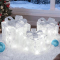 towponics set of 3 christmas lighted gift boxes, main product view