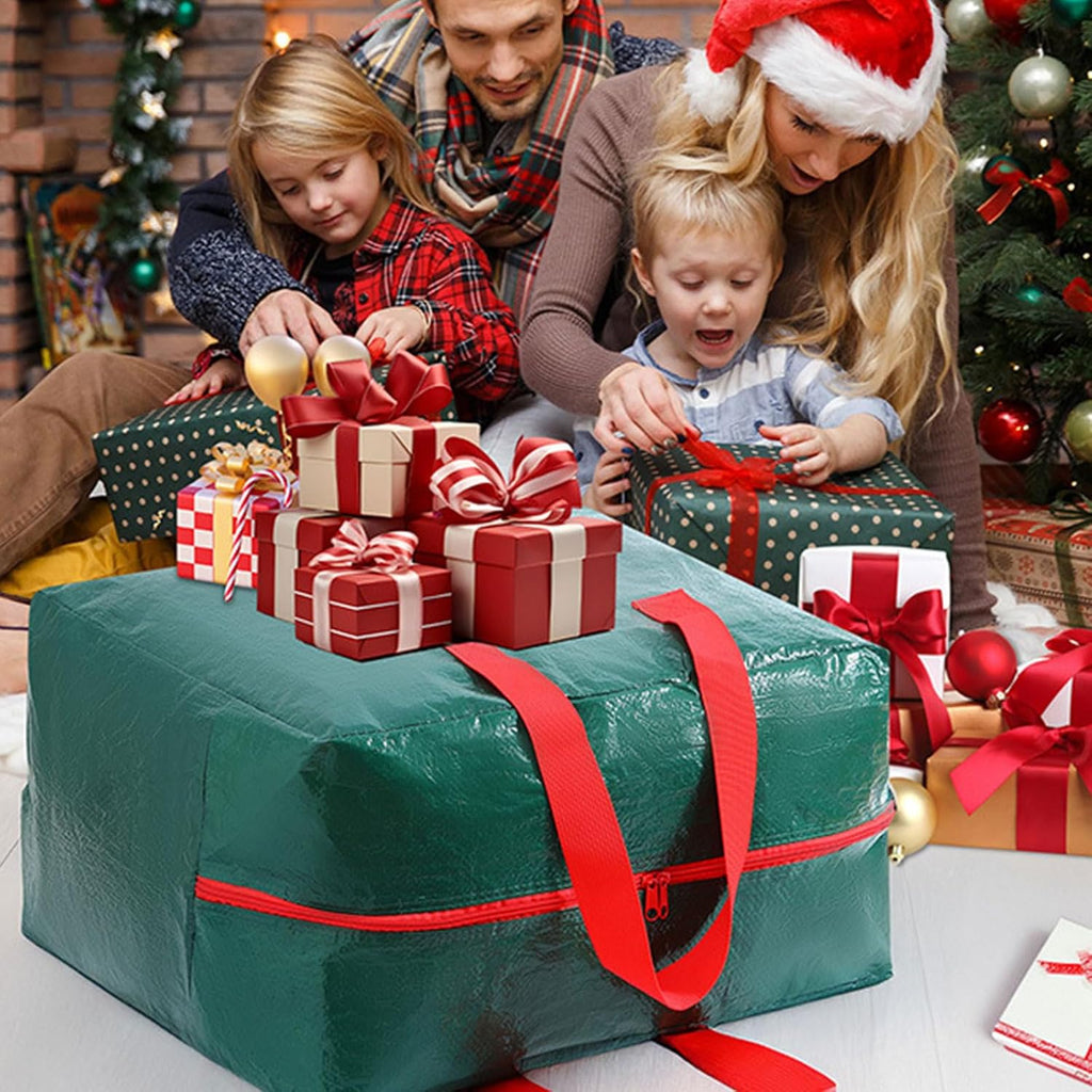 Christmas Storage Bag for Holiday Decorations Spacious Materials with Reinforced Handles Christmas Decoration Bag