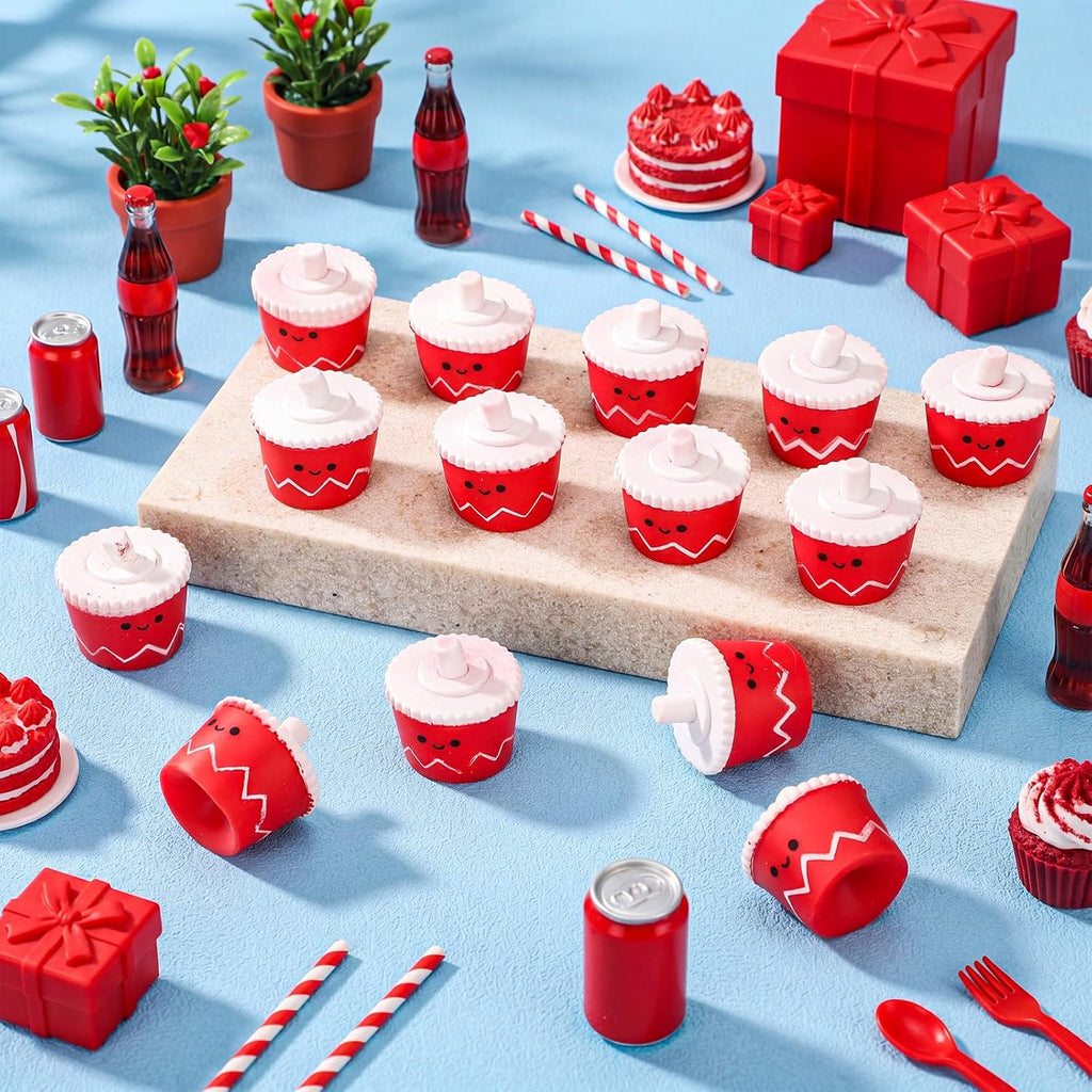 Thenshop 20 Pcs Cola Soda Cup Squeeze Soft Toy Stress Relief Fidget Toys Cola Soda Can Stress Ball Anxiety Relief Inspirational Back to School Appreciation Gift for Coworker Staff Birthday Party Favor