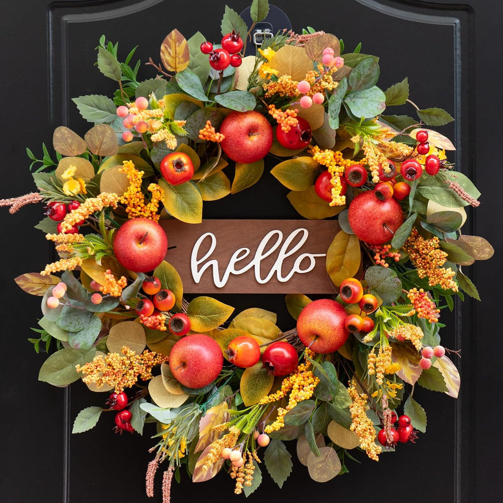fall wreaths for front door 24 inch autumn, main product view
