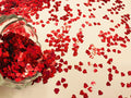 4000Pcs Hearts Shape Glitter Cute Sprinkle Party Confetti Table Decoration for Valentine's Day, Celebration, Wedding, Engagement Supplies (Red Hearts)