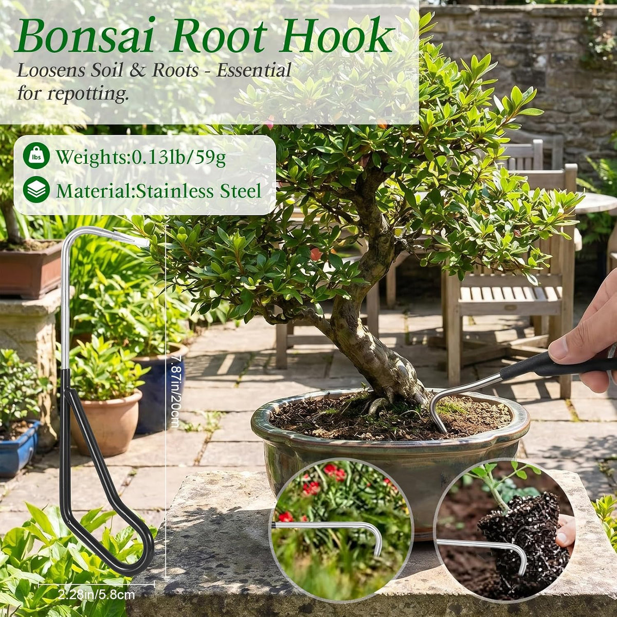 5 Piece Bonsai Tools Set