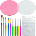 67 PCS Cookie Decorating Kit Supplies Including Turntable Brushes Scribe Needle Bags for Cookie Cupcake Cake Decoration