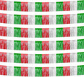 6 Pack 10 Feet Foil Fringe Garland Metallic Tinsel Streamers Banner Wall Hanging Backdrop Banner for Parade Floats, Valentine's Day, Wedding, Birthday, Mardi Gras Party Decorations Red Silver Green