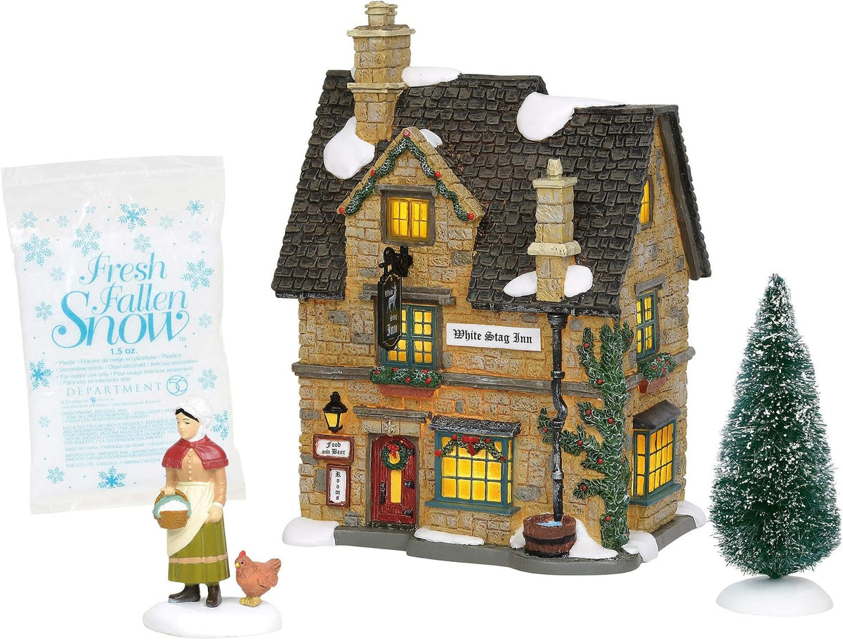 department 56 dickens village white stag inn building, main product view