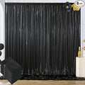 30x10 ft Wrinkle Free Black Sequin Backdrop Curtain for Parties,Thick Not Fall Glitter Wedding Drapes Backdrop,6 Panels 5x10ft Shimmer Photo Wall Back Drop Cloth for Birthday Photography Background