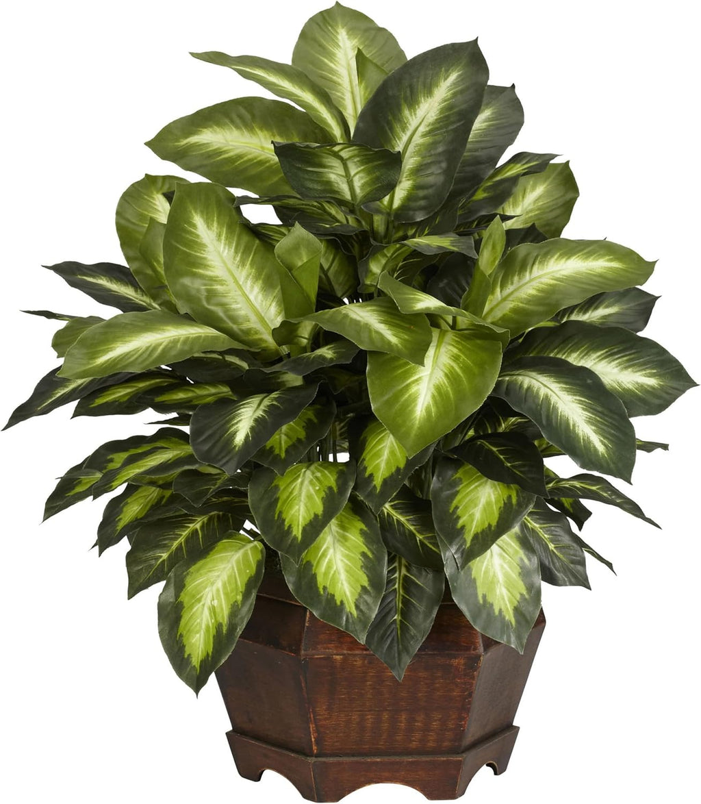 nearly natural 24 in artificial golden dieffenbachia plant, main product view