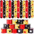 Cartoon Animation Slap Wristband, 24 Pack - Birthday Party Favors | Cartoon Theme Bracelets for Treasure Box Goodie Bag Stuffers, Kids Classroom Rewards, Party Prize Gifts
