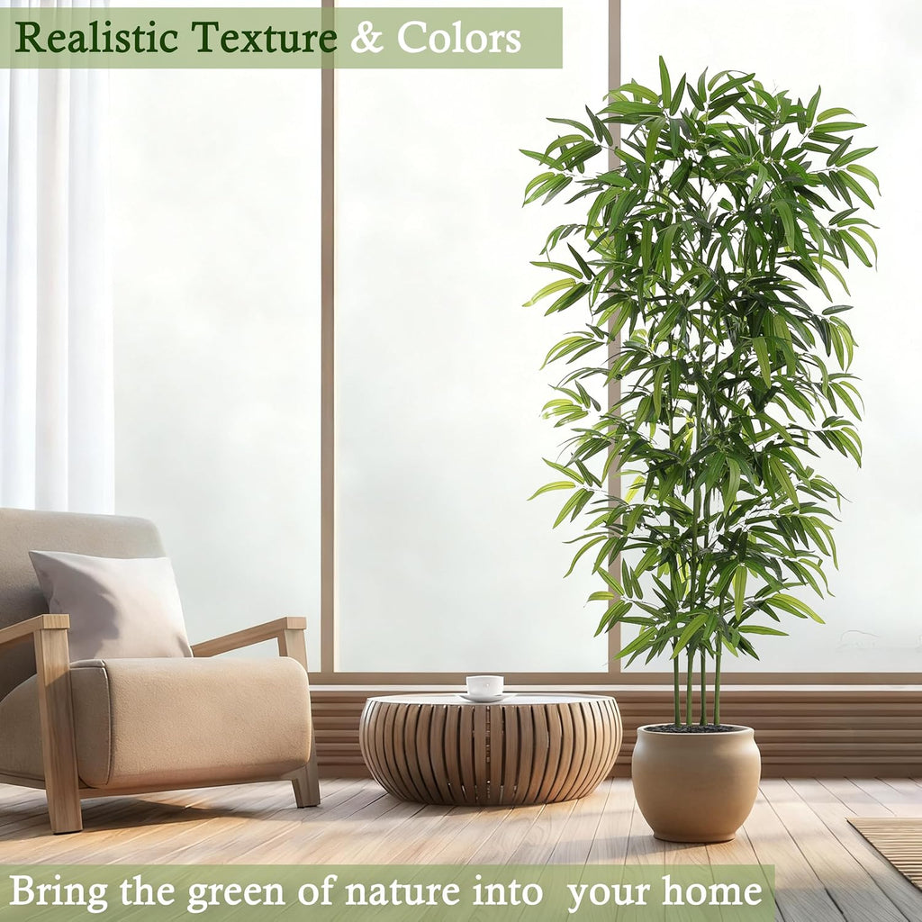 artificial bamboo tree: 6ft fake bamboo plant faux, package contents