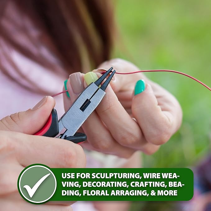 Mandala Crafts 14 Gauge Anodized Aluminum Craft Wire for Jewelry Making - 60 FT Colored Flexible Pink Wire - Bendable for Bonsai Armature Crafting Sculpting
