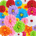 Geyee 27 Pcs Mexican Paper Flowers Fiesta Tissue Paper Flowers Colorful Crepe Flower Mexican Fiesta Party Decorations for Floral Backdrop Carnival Wedding Birthday Party Craft Wall Decor (8" 10" 12")