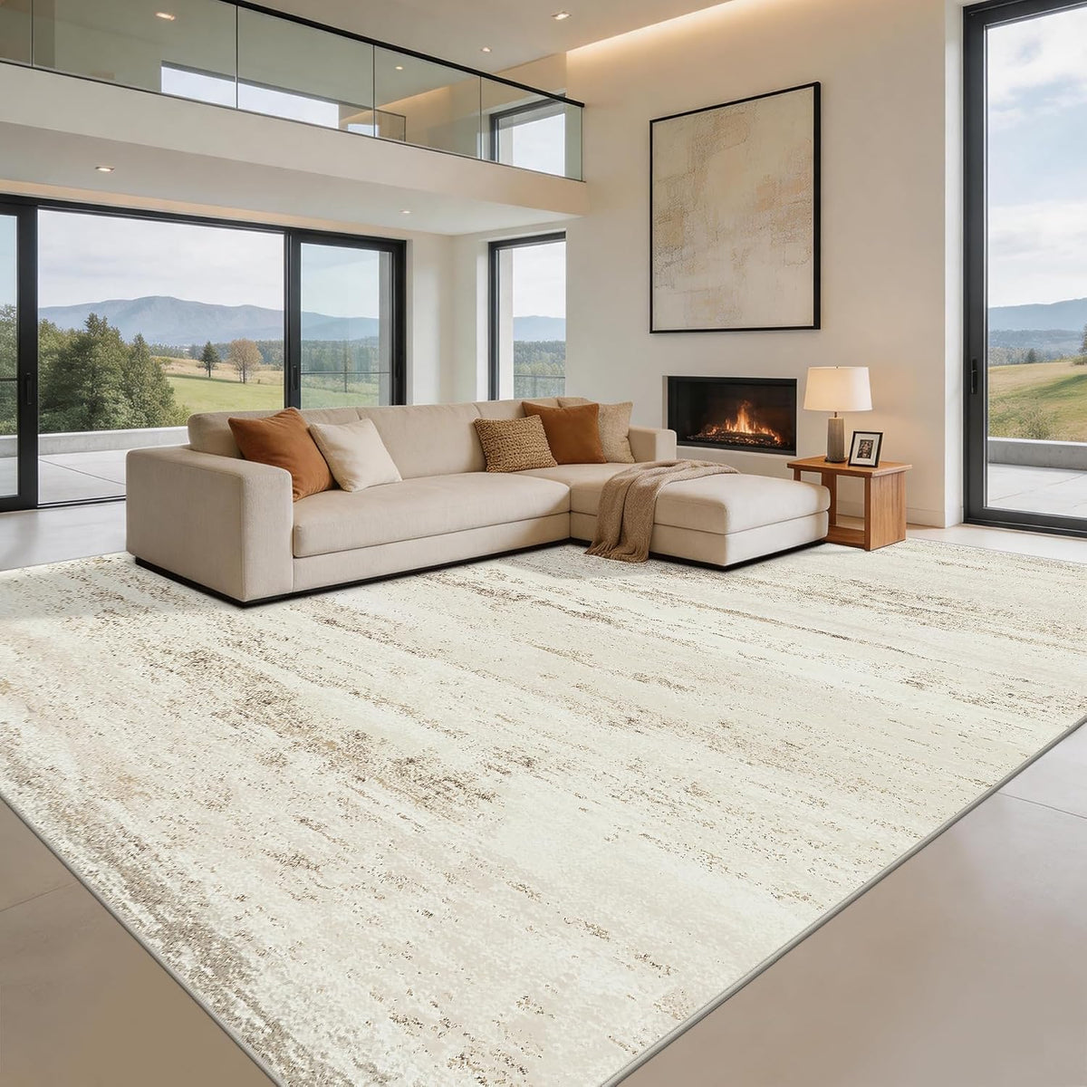 Washable Rugs 8x10 Area Rugs for Living Room,Bedroom,Dining Room Carpets