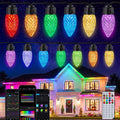 outdoor christmas lights, 100 led c9 string lights, main product view