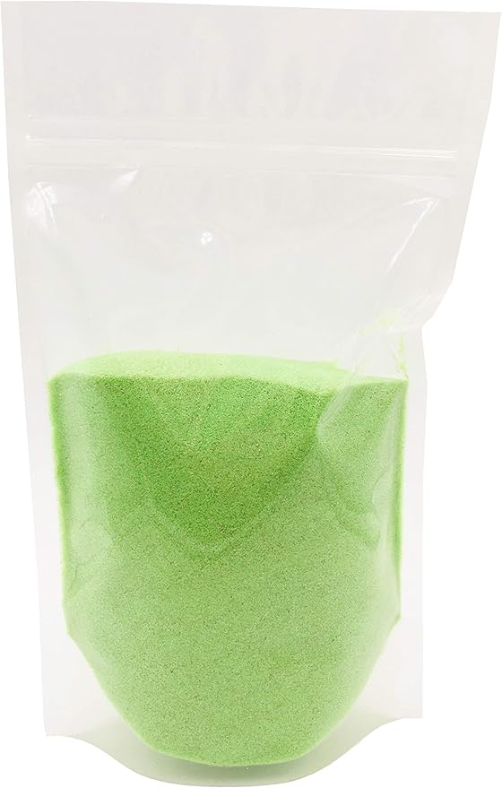 Alternative Imagination Lime Green Sand - Fine Sand for Zen Garden, Resin Incense Burner, Smudge Bowl, Ritual Incense, Cast Iron Cauldron, Unity Ceremony, Sensory Bin Table, Crafts (1 Pound)