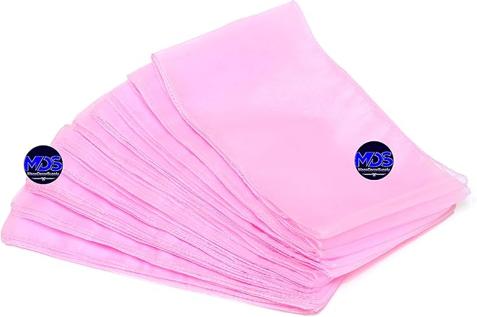 MDS Pack of 200 PCS Organza Chair Sashes Wider Dining Chair Bows Ribbon Tie Back for Wedding Party Birthday Bridal Shower Reception Event Banquet Home Chair Cover Decoration - Pink