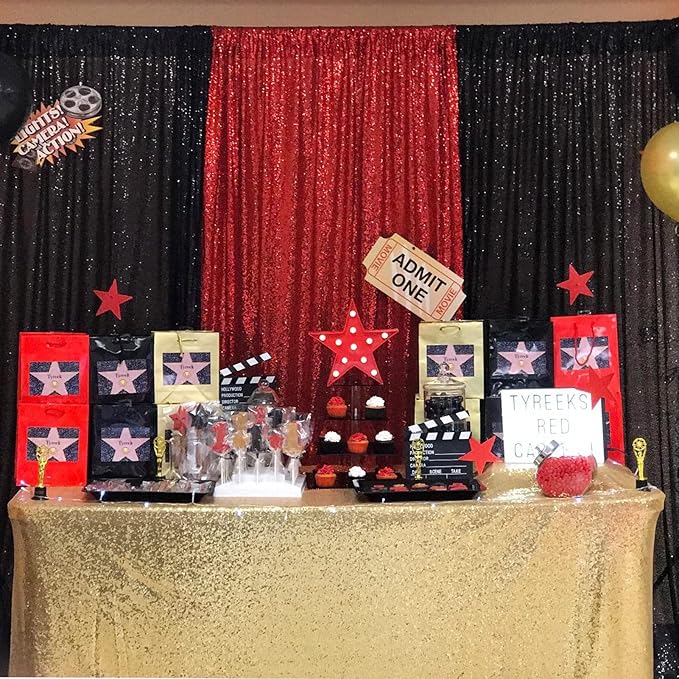 JYFLZQ Burgundy Sequin Backdrop Curtains 10ft x 10ft 1 Panel Glitter Photo Booth Backdrops Sparkly Photography Background Drapes for Parties Wedding Bridal Showers