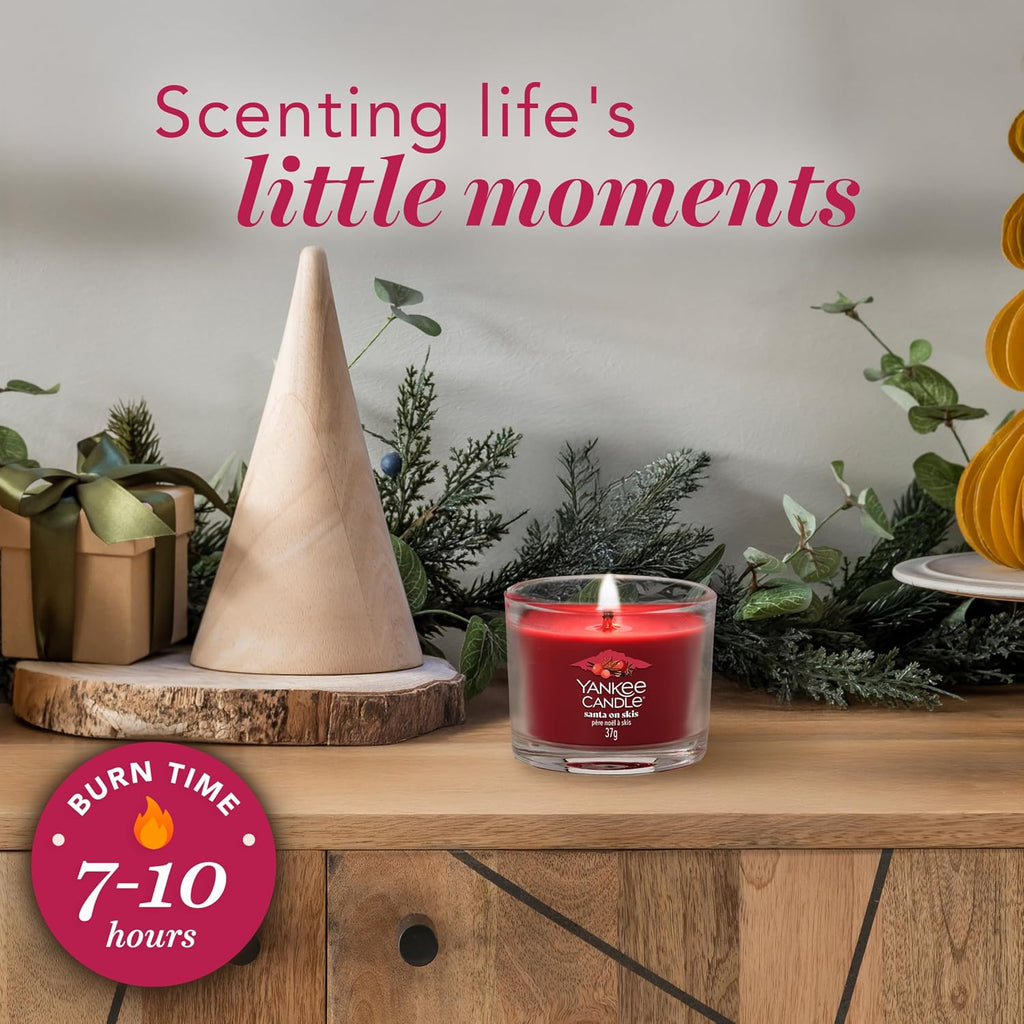 Yankee Candle Christmas Scented Candles Gift Set, 6 Filled Mini Votive Candles, Après Ski Collection, Perfect Christmas Gifts for Women