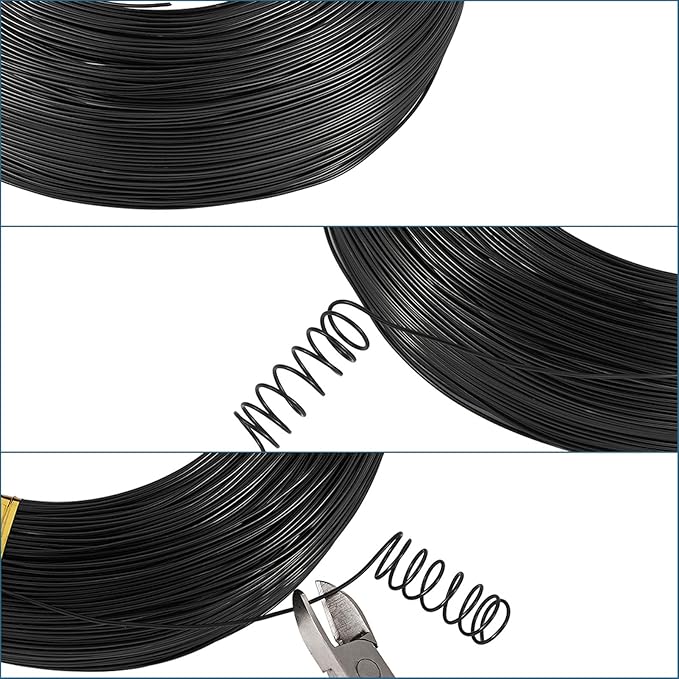 Fashewelry 984 Feet 0.8mm Black Aluminum Wire Bendable Metal Craft Wire String for Beading Sculpting Jewelry Making