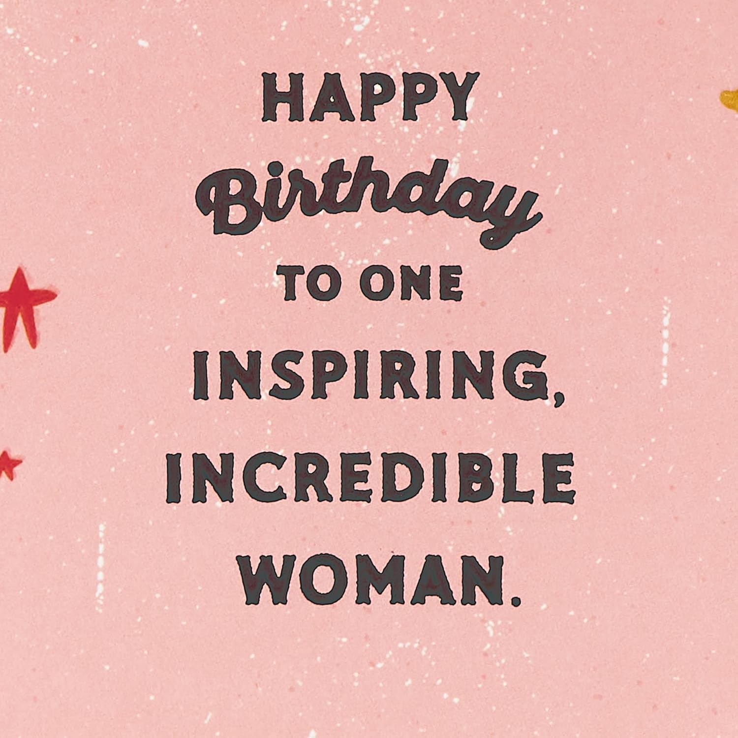 Hallmark Birthday Card for Her (Beautiful, Badass and Brave) Leather Jacket on Pink