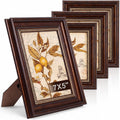 lineshading 5x7 vintage picture frames, 4 pack, golden, main product view