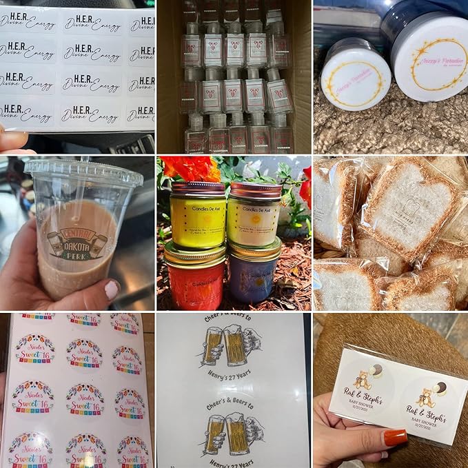Custom Logo Stickers for Business, Personalised Branding Stickers, Any Shape & Size, Waterproof, Glossy (Transparent)
