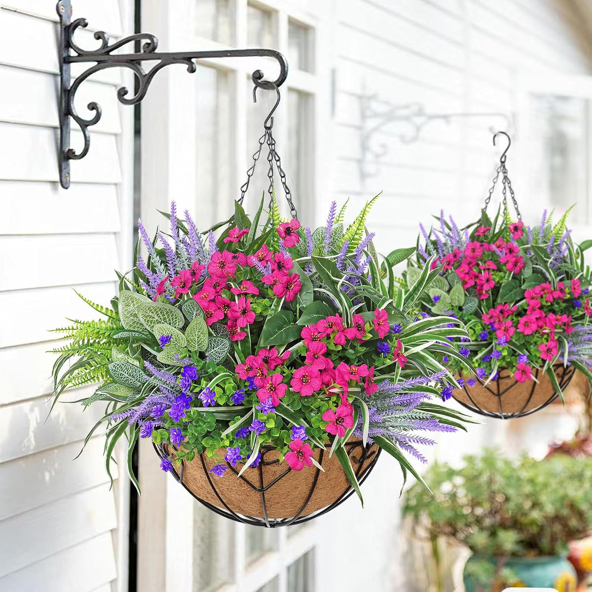 20 Bundles Artificial Plants Outdoor Fake Flowers Faux Greenery Stems