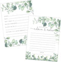 Your Main Event Prints Eucalyptus Advice and Wishes Cards for Bridal Showers, Weddings, and the Bride and Groom - Pack of 50 5"x7" Cards