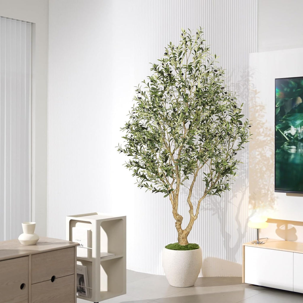 feelead faux olive tree 8ft - tall olive, package contents