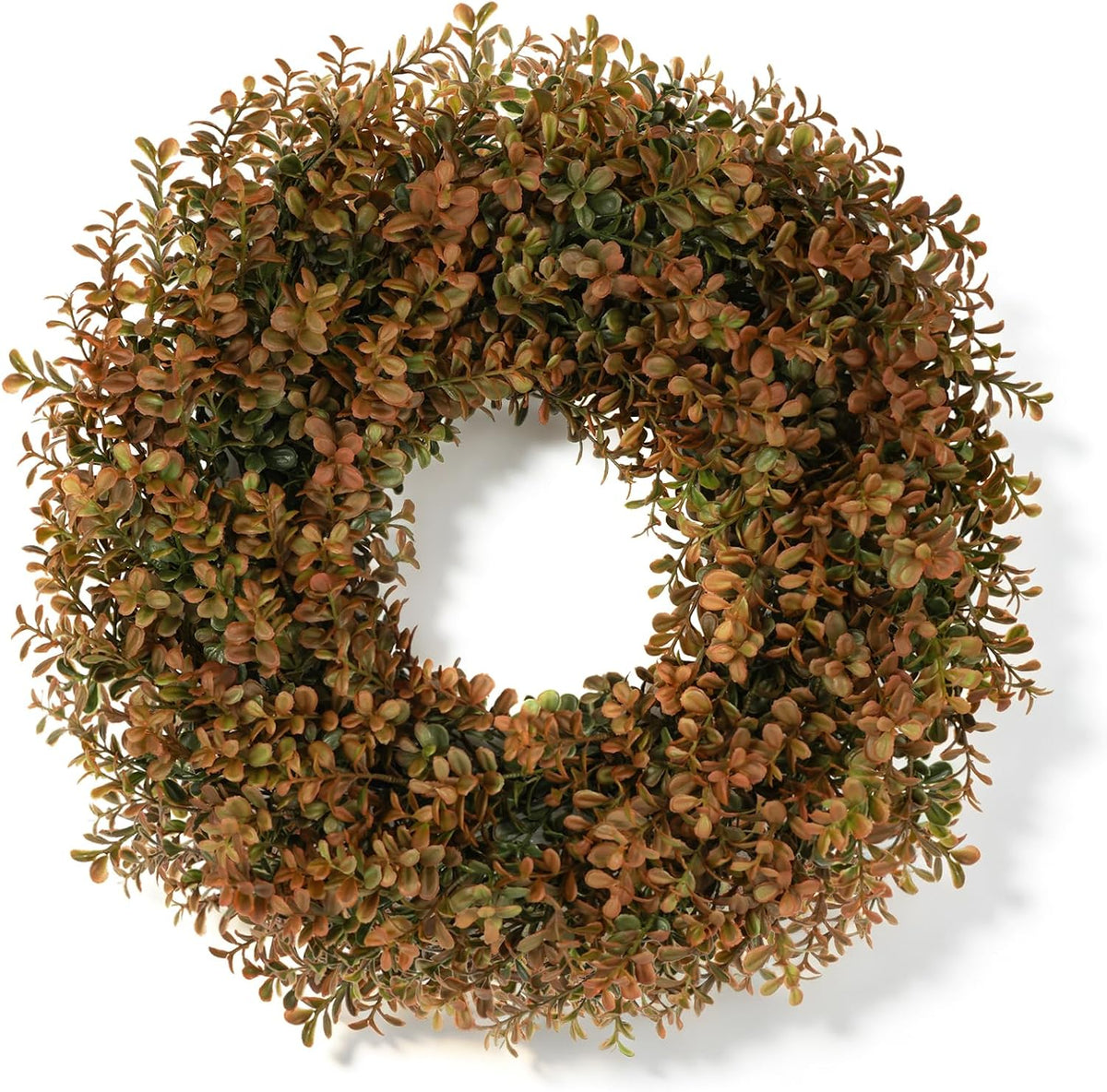 20 inch fall wreath for front door, artificial, main product view